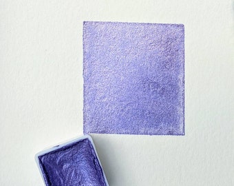 Twilight Shimmer handmade watercolor half pans | shimmer #B016