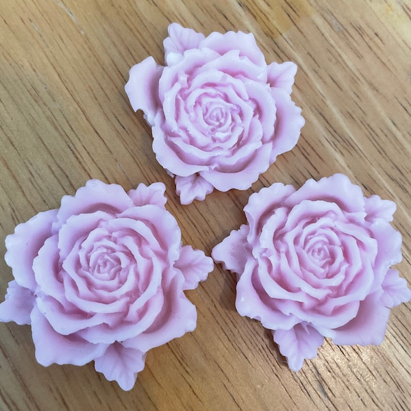 Set of 3 Miniature Rose Soaps | real goats milk | bridal shower favors | soap favor gifts | wedding shower | baby shower | birthday gift