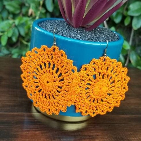 Crochet Earrings Pattern, Crochet Pattern, Crochet Pineapple Earrings