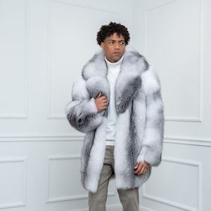 Hooded white fur coat hotsell