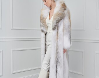 Treat Ürself fox fur coat womens-natasha-full-length-