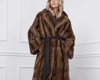 Vintage Brown Mink Coat