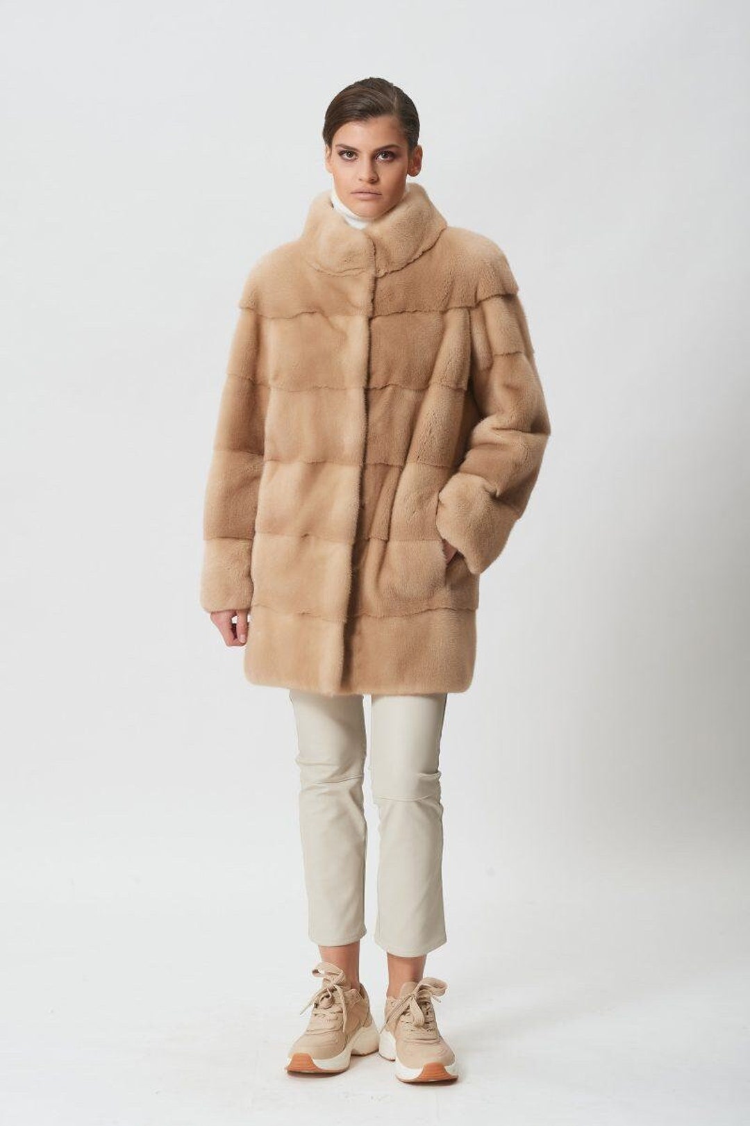 Veste Manteau Palomino Fille Veste En Fourrure De Vison Palomino