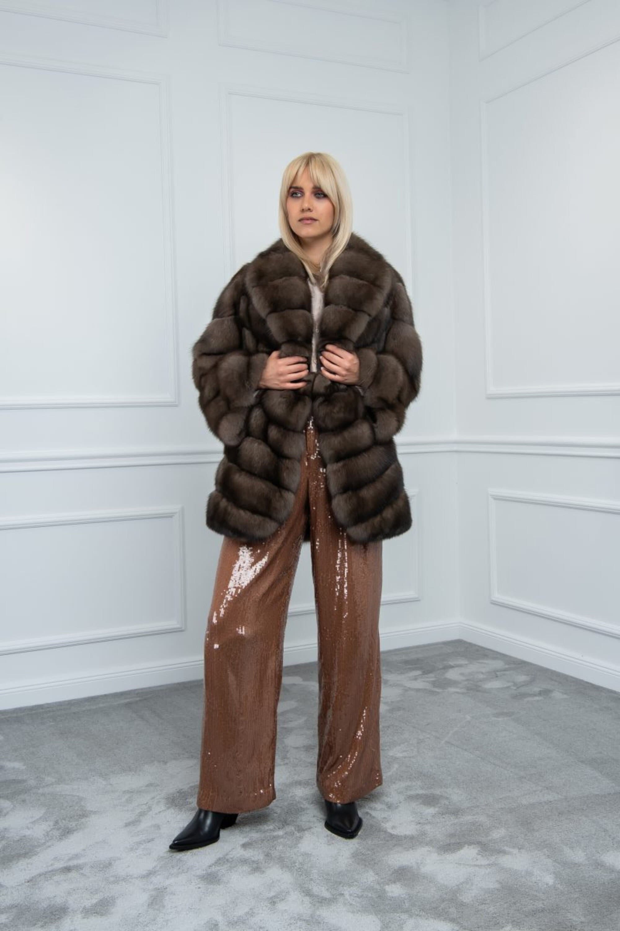 PELLICULE ペリキュールfront gather furcoat arcadeshops.com-