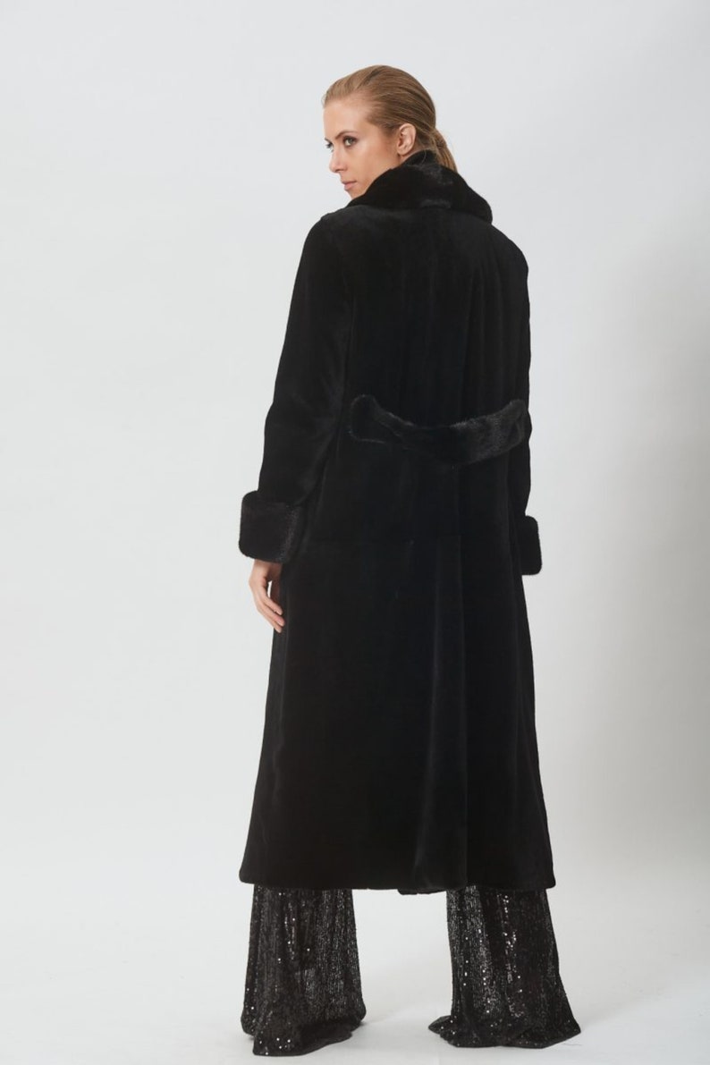 black-short-sheared-mink-fur-coat-made-of-100-real-fur-etsy
