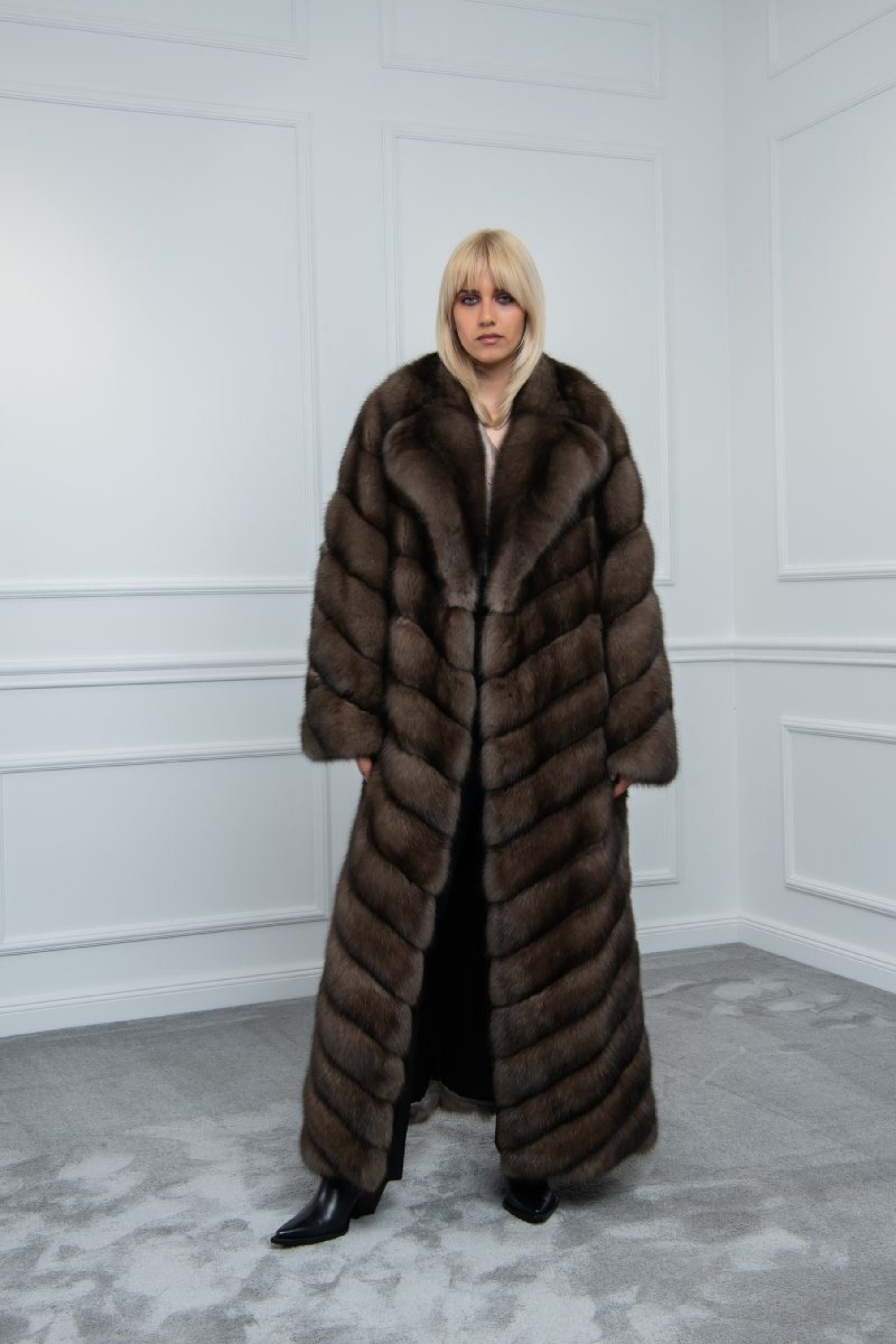Black Sable Fur Coat Etsy Canada
