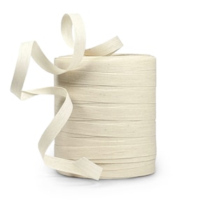 Kompostierbares Dekoband Natural Beige, ab 2m, meterweise, ECO Bast | Geschenkband, Schnur, Kordel, Twist, Bast, Natürlich