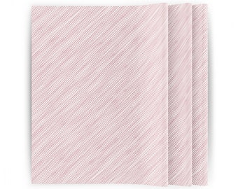 Seidenpapier Streifen 50 x 70 cm 25 g | Verpackung, Einpacken, Geschenkverpackung | Rosa, Weiß, Gestreift, Verpacken