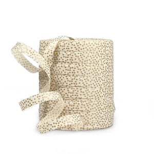 Kompostierbares Dekoband Natural Beige/Gold, ab 2m, meterweise, ECO Bast | Geschenkband, Schnur, Kordel, Twist, Bast, Natürlich