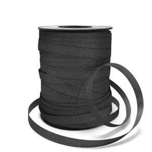Geschenkband Paporlene Glitzer Schwarz, ab 2m, meterweise | Geschenkband, Schnur, Kordel, Twist, Glitter, Black