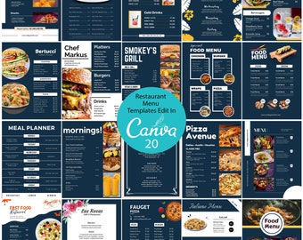 Editable Menu Template,Food Menu Template,Fast Food Restaurant Menu Template,Diner Menu,Digital Menu Template,DIY Menu
