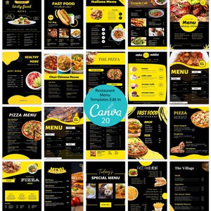 Food Menu Flyer Template,Café Menu,Restaurant Food Menu, Food & Drink Menu, Printable Restaurant Menu Template