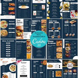 Plantilla de menú editable,Plantilla de menú de comida,Plantilla de menú de restaurante de comida rápida,Menú de cena,Plantilla de menú digital,Menú de bricolaje