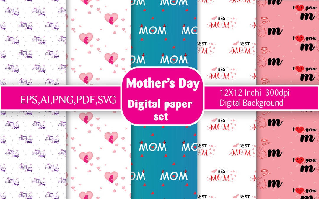 Mothers Day Printables Paper, Mothers Day Background, Printable Mothers ...