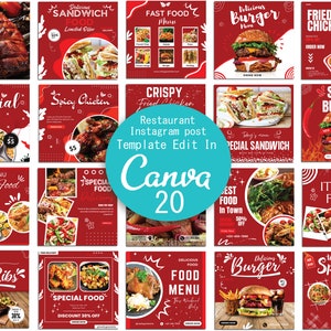 Plantilla de menú editable, menú de cafetería, menú de moda, menú editable de Canva, tarjetas de menú, plantilla de menú de restaurante