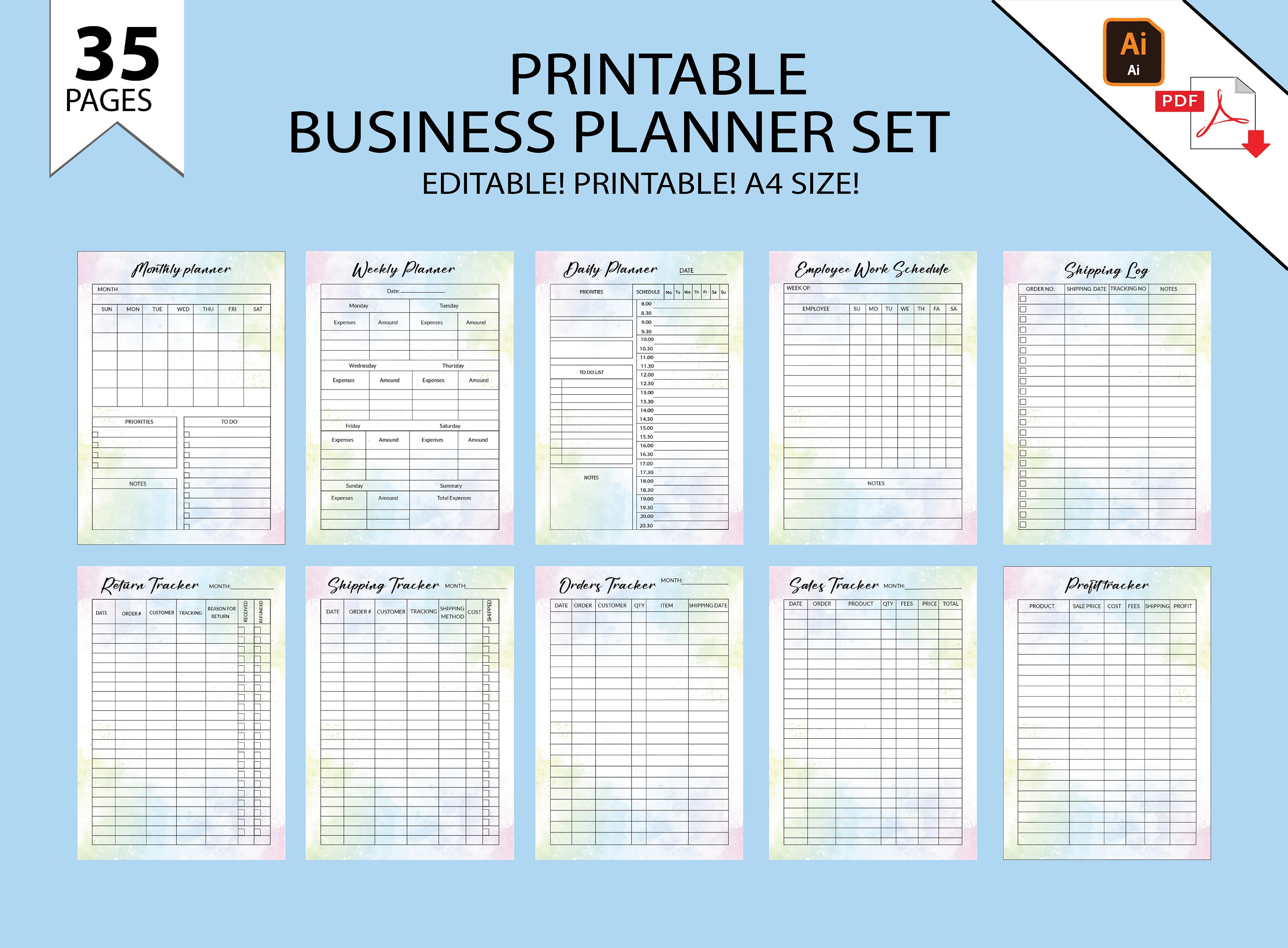 Small Business Planner,business Planner Printable, Business Organizer ...