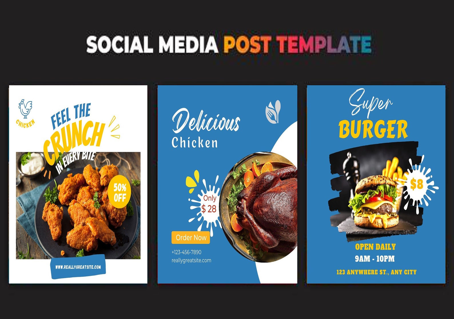 Editable Food Instagram Template,food Instagram Story,social Media Post ...