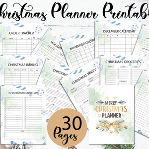 Printable Christmas Planner,christmas Organizer,christmas Binder ...