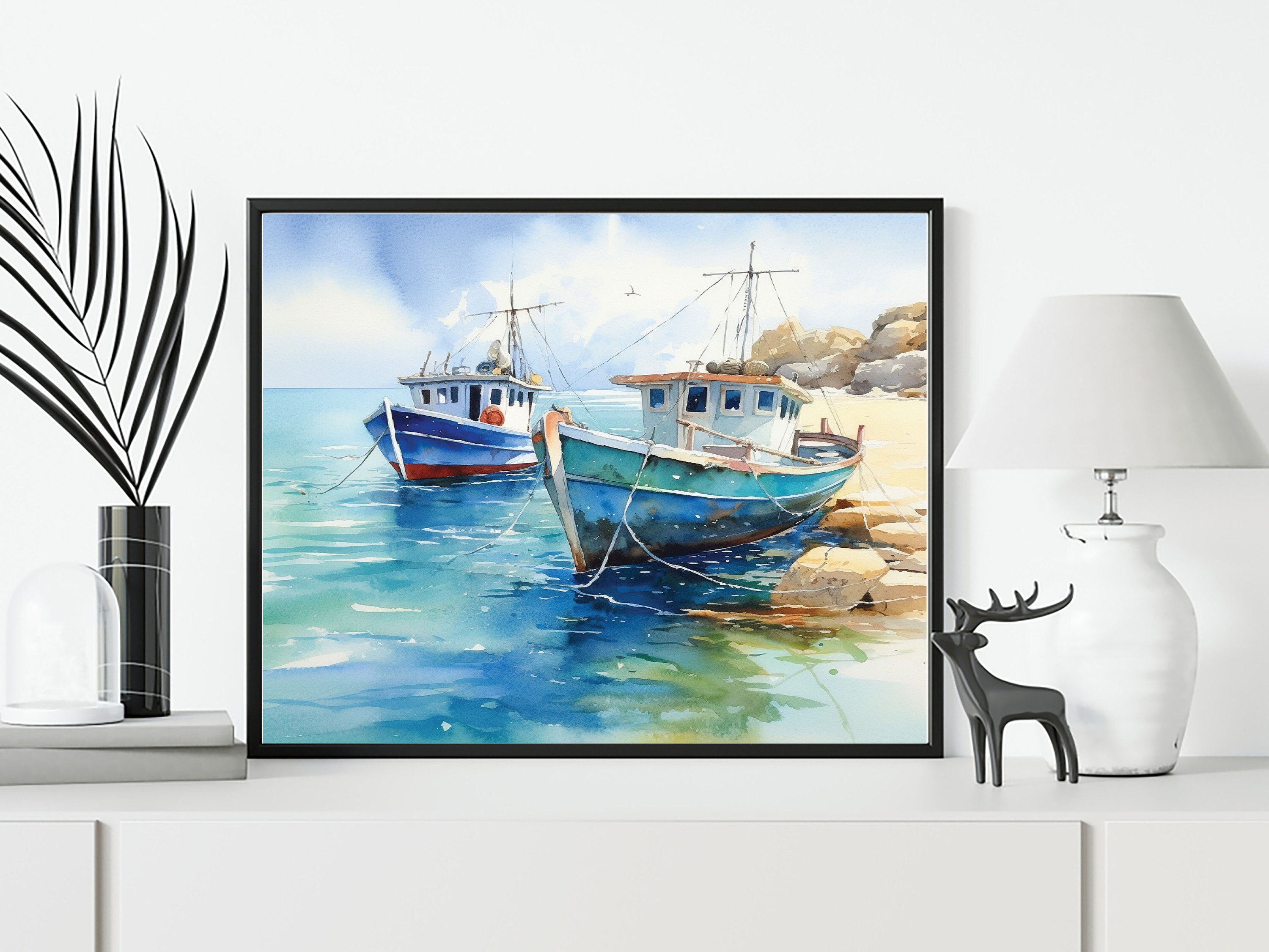 Ship Canvas Painting Set of 3, Sailing Ship Canvas Art Print,set of 3