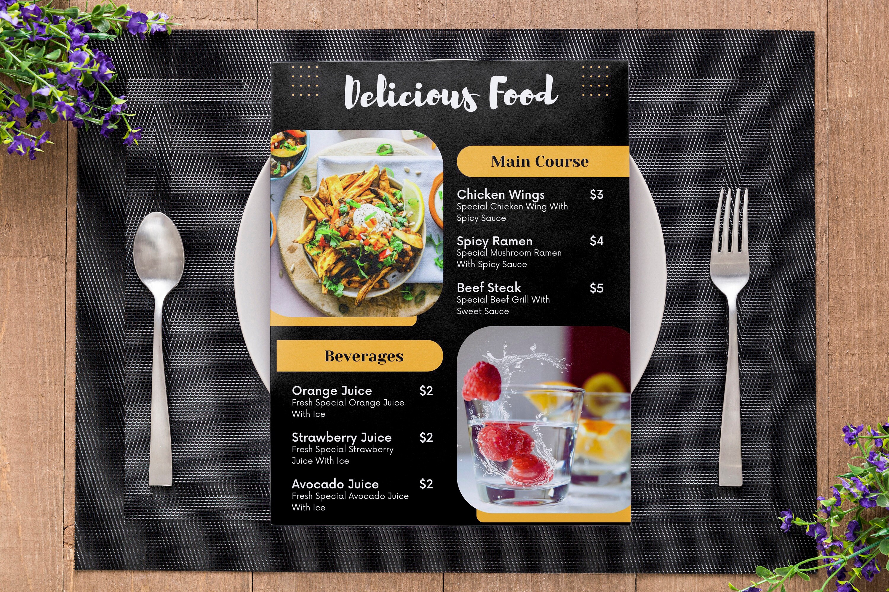Simple Menu Template,restaurant Food Menu, Business Menu Template ...