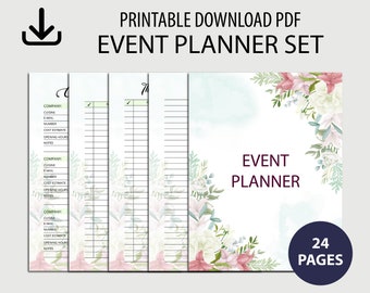 Event Planner Editable,Party Planner,Event Planner Printable,Event Budget Planner,Event Party Organizer,Event Schedule