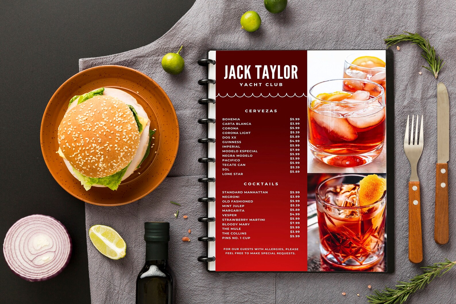 Restaurant Food Menu Template, Fast Food Menu Template, DIY Menu
