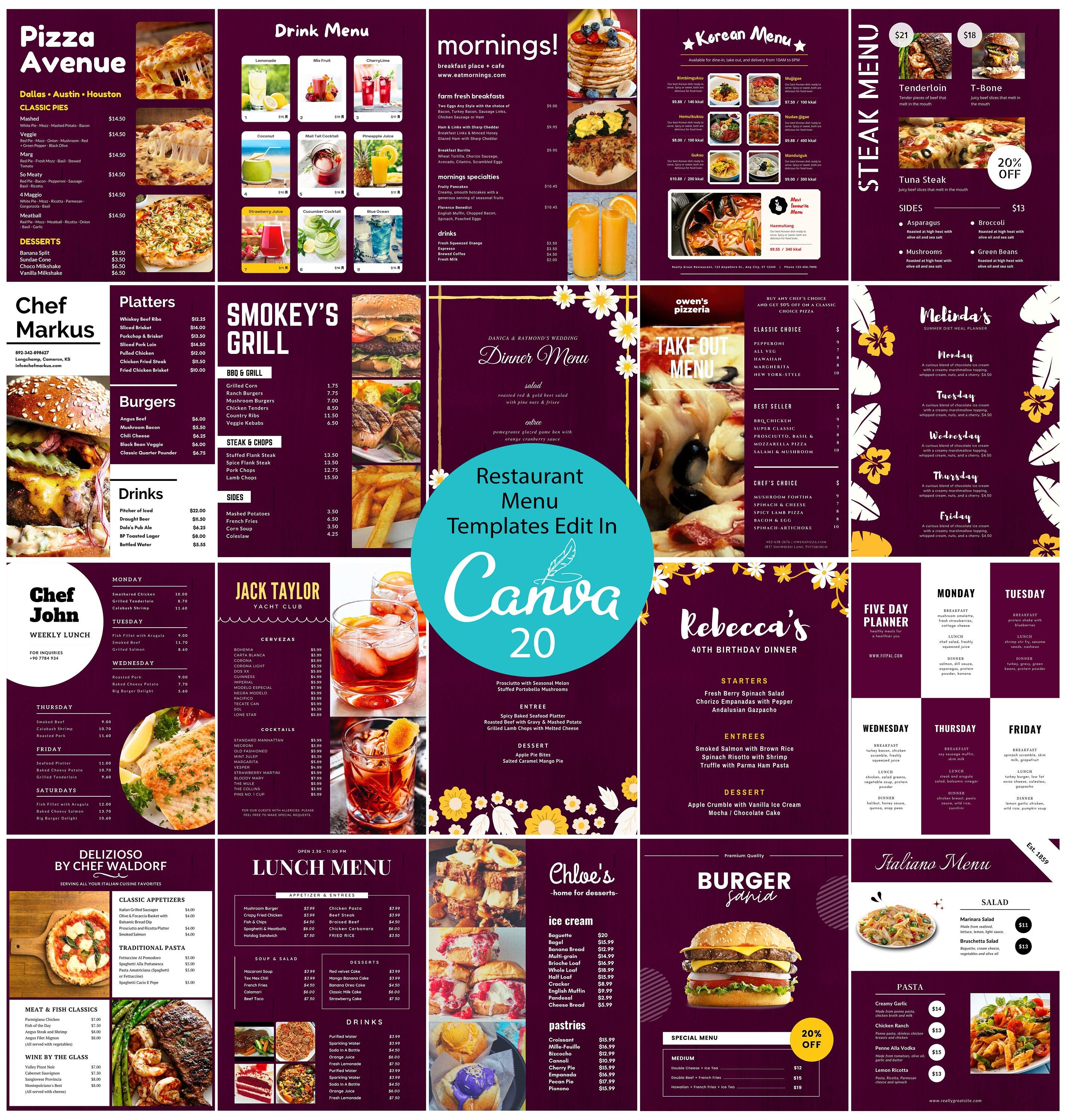 メニューデザイン／MENU Design 美しいメニューデザインの高級ドリンク ｜CDR 無料ダウンロード