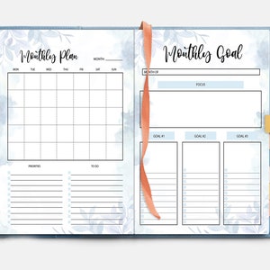 Daily, Weekly, Monthly Planner, Printable Planner, Half Hour Weekly ...