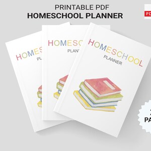 Planificador de educación en el hogar editable, Planificador de educación en el hogar imprimible, Planificador de lecciones, Carpeta de planificación de la escuela en el hogar, Organizador de educación en el hogar