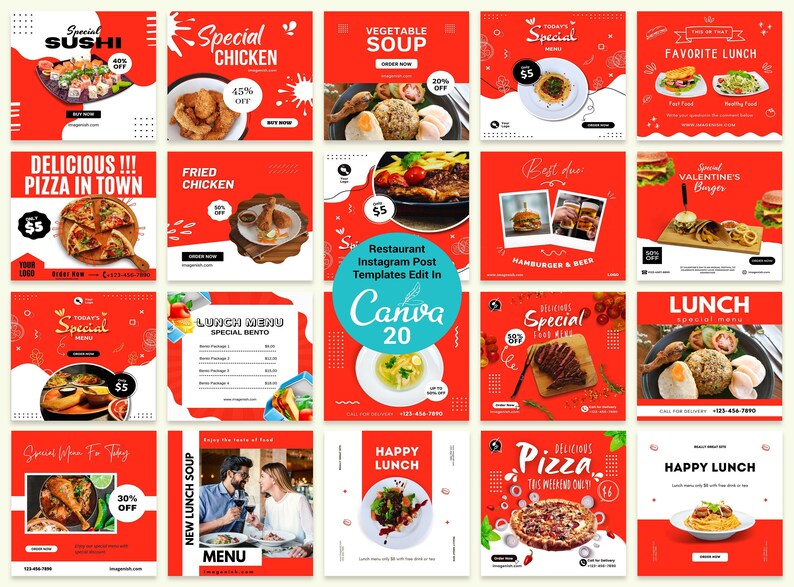 Foodie Blogger Canva Template engagement Boost Template for Instagram Foodie Blogger Canva Template engagement Boost Template for Instagram