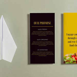 Food Trifold Brochure, Restaurant Brochure Design, Modern Food Shop Brochure food Business TamptatePrintable and editable with Canva image 8