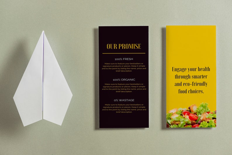 Food Trifold Brochure, Restaurant Brochure Design, Modern Food Shop Brochure food Business TamptatePrintable and editable with Canva image 8