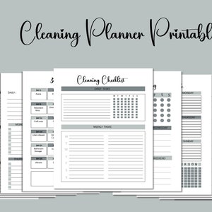 Editable Cleaning Schedule,Cleaning Checklist,Monthly Cleaning, Cleaning Planner Printable,Clean Home Routine