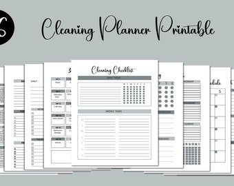 Editable Cleaning Schedule,Cleaning Checklist,Monthly Cleaning, Cleaning Planner Printable,Clean Home Routine