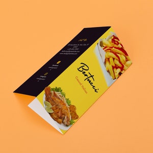 Food Trifold Brochure, Restaurant Brochure Design, Modern Food Shop Brochure food Business TamptatePrintable and editable with Canva image 7