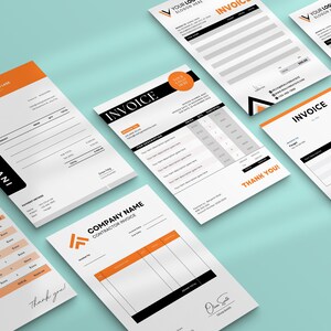 Custom Invoice Template, Order Form Invoice, Digital Invoice, Receipt ...
