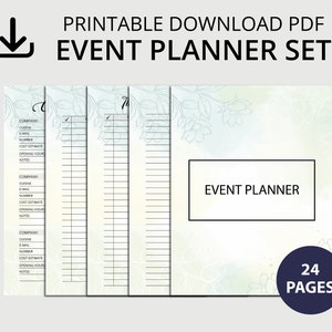 Event Planner,Event Budget Planner, Party Planner, Event Party Organizer, Event Planning, Event Schedule,Event Planner Printable