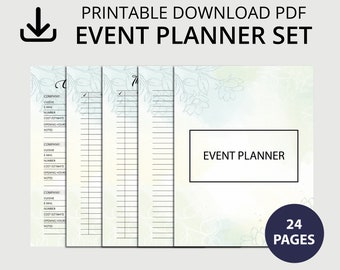 Event Planner,Event Budget Planner, Party Planner, Event Party Organizer, Event Planning, Event Schedule,Event Planner Printable