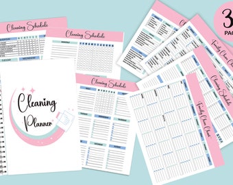 Schoonmaakplanner, schoonmaakchecklist, schoonmaakschema, maandelijkse schoonmaak, afdrukbare schoonmaakplanner, wekelijkse schoonmaak, huisklusjeslijst
