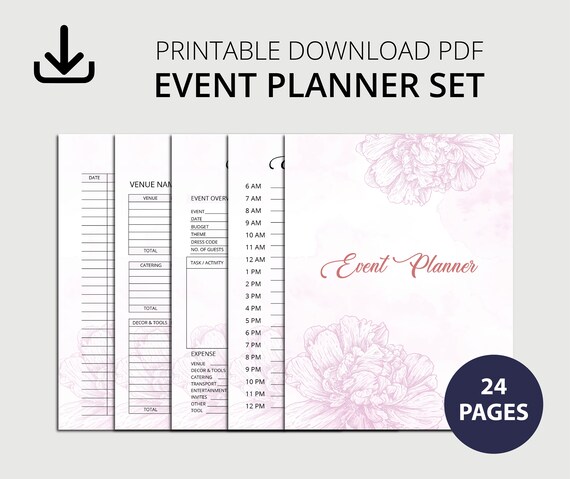 Event Planner Template Printable Event Planner Party - Etsy Australia