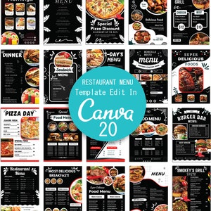 Fast Food Restaurant Menu ,food menu,restaurant menu template,Editable Menu Template,Flyer,Instant Download