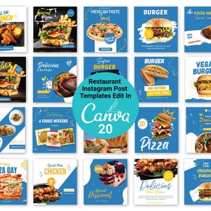 Editable Food Instagram Template,Food Instagram Story,Social Media Post,Eating Recipe Branding,Food Blogger,Restaurant Marketing