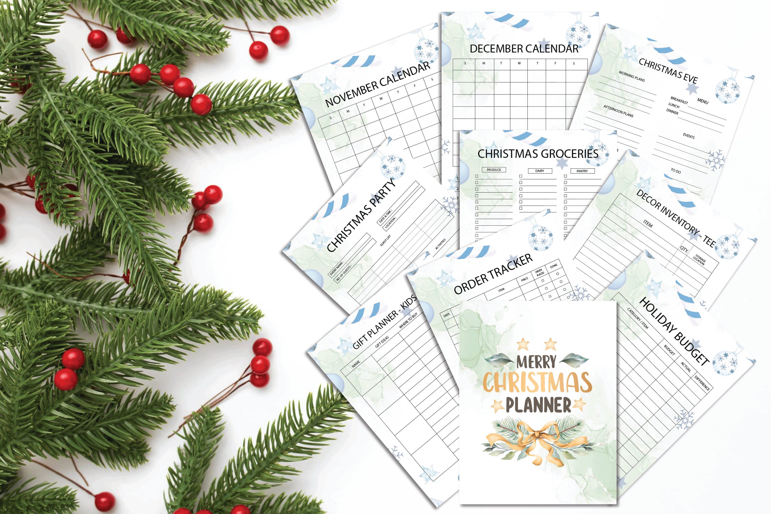 Printable Christmas Planner,christmas Organizer,christmas Binder ...