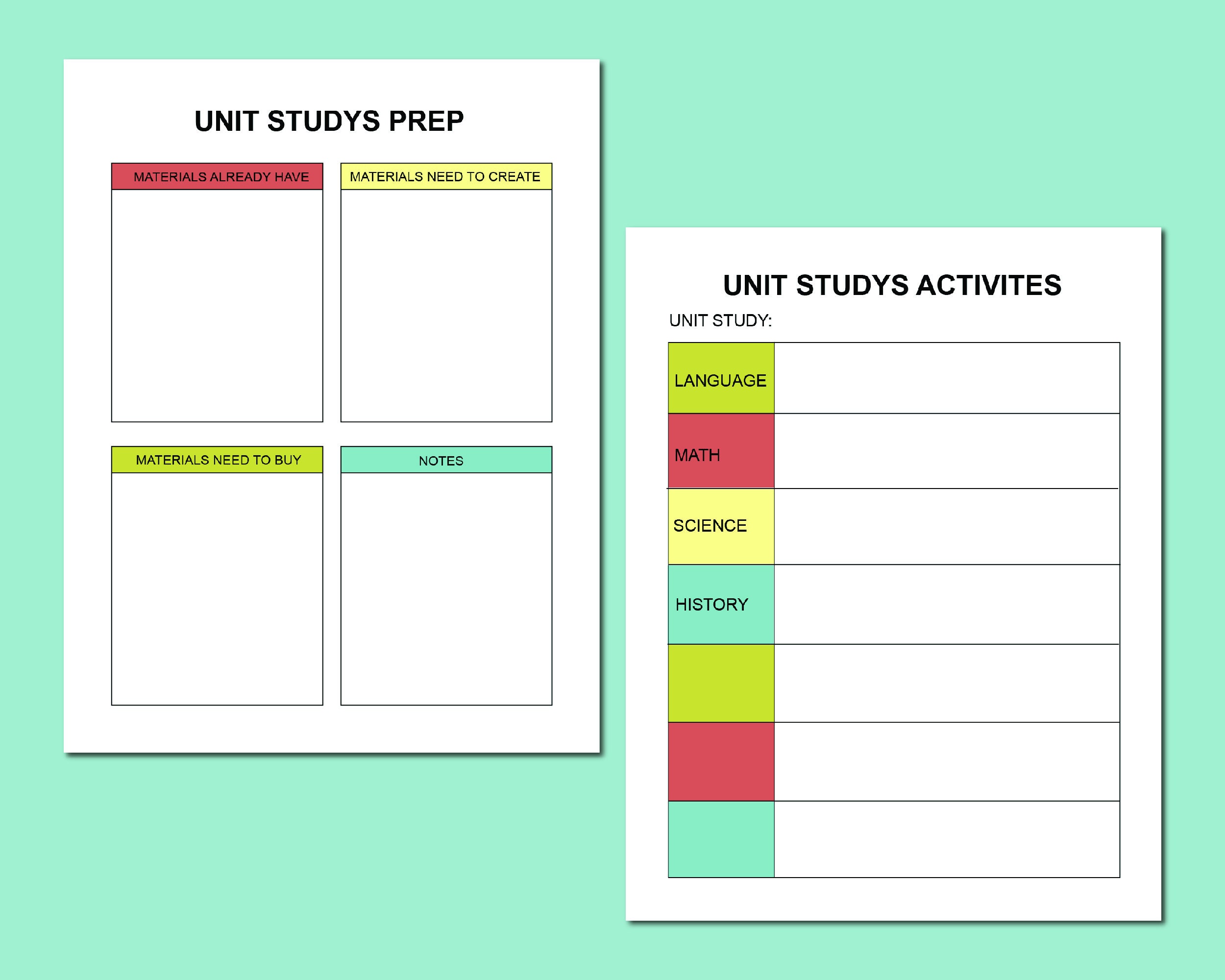 Homeschool Planner Editable Homeschool Planner Printable - Etsy