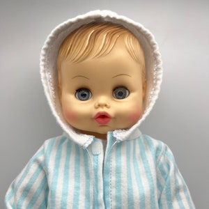 Horsman BABY’S FIRST BABY Doll 12” Drinks Wets Soft Skin With Outfits Hoodie Vintage 1970’s