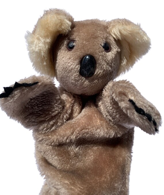 Vintage 1976 Baby Koala Bear Hand Puppet 9 Plush Stuffed Etsy
