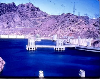 Vintage Hoover Dam Lake Mead Boating 35mm 110 Slide Film 1983 Lot of 20 Slides