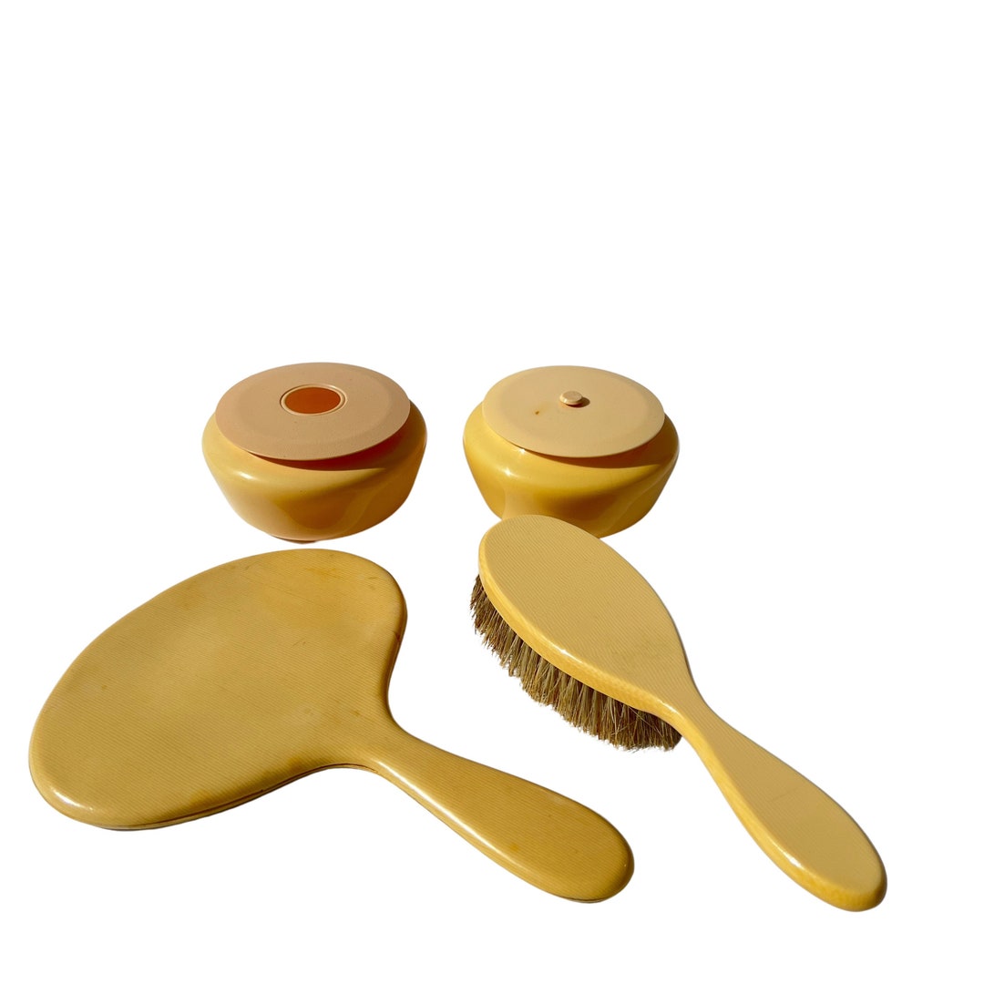Celluloid Vanity Art Deco Dresser Set French Ivory With Brush Etsy