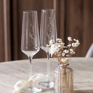 Personalisiertes Leonardo Sektglas | Sektglas mit Gravur | Geschenk zur Hochzeit, Freunde