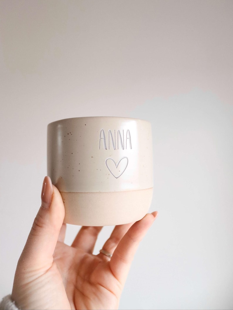 Personalized ceramic mug with your desired text | personalized | personalized coffee mug image 2